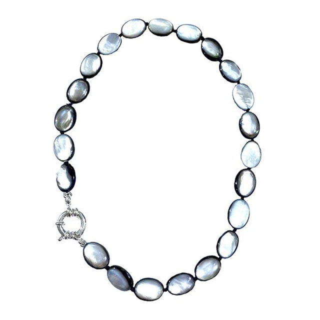 Collana in madreperla grigia modello 0949
