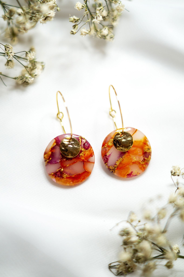 Coloris sunset - Boucles Lune