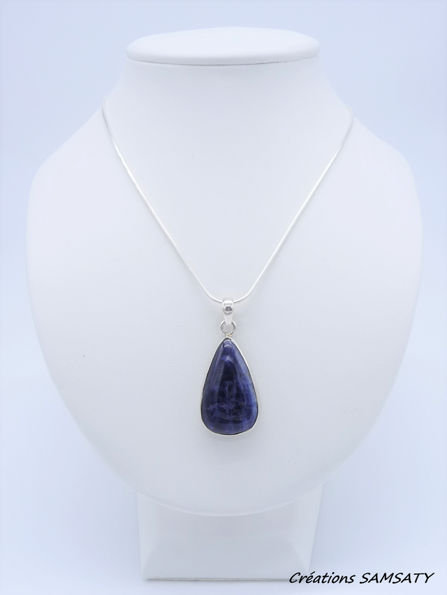 Pendentif en Sodalite