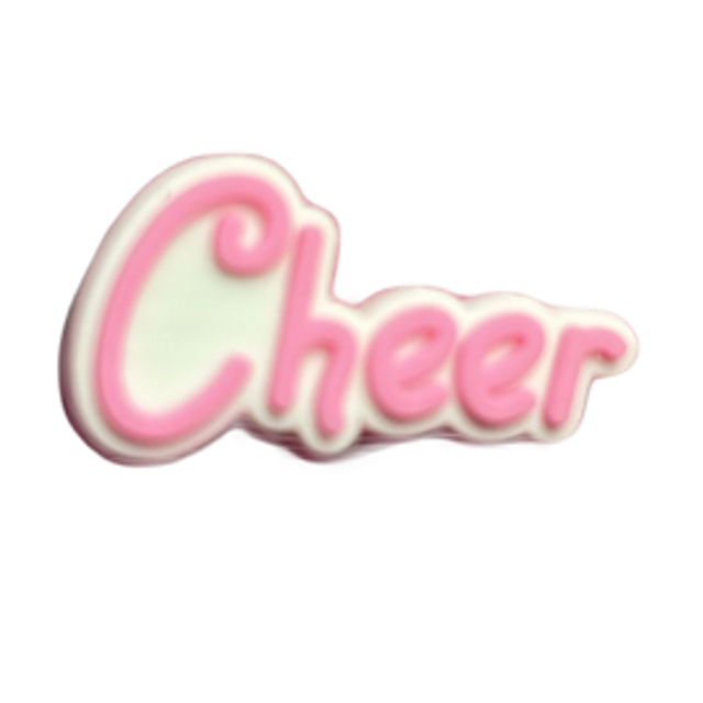 Croc Charm - Pink Cheer