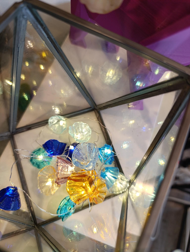 Guirlande lumineuse USB – Fleurs en verre filé – Bulle Dame