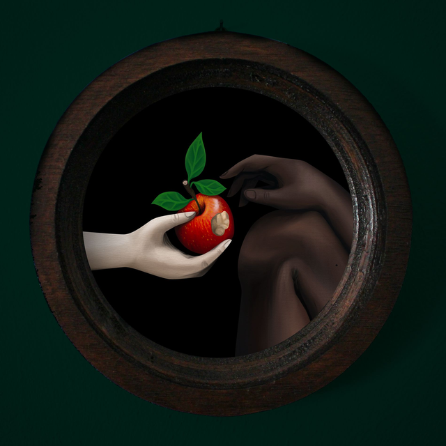 Cadre "Le fruit défendu, détail N•1"