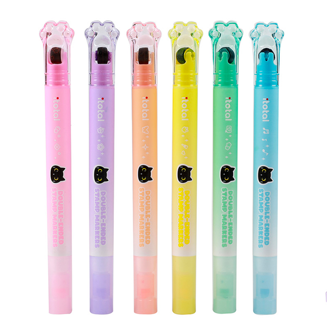 Evidenziatore iTotal 2 in 1 con rullo decorativo