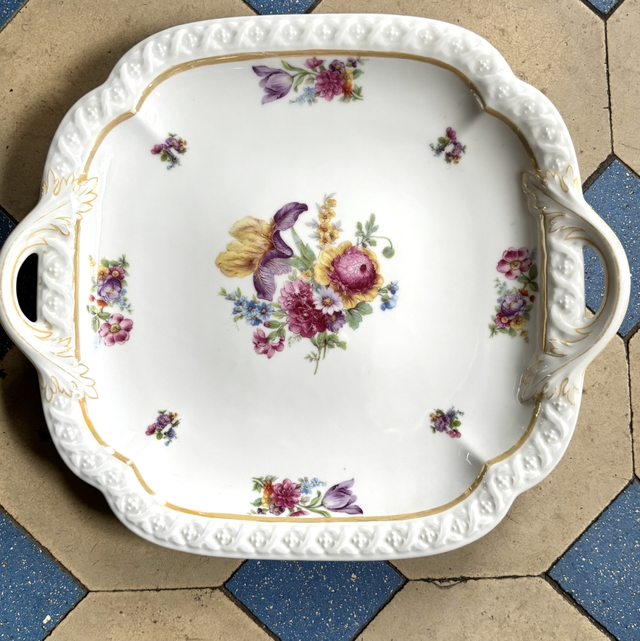 Teller mit Griffen Vorlagenteller Hutschenreuther