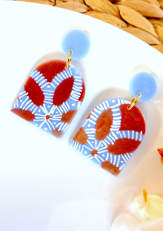 Boucles d'oreilles arches - Sentier d'azur