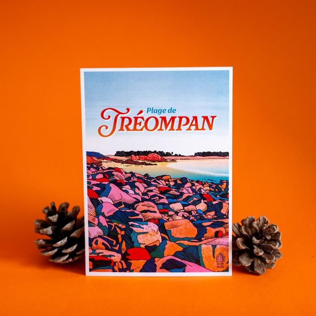 Carte postale "Plage de Tréompan"