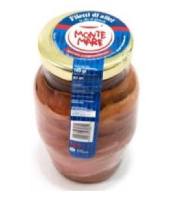 Filet d'anchois à l'huile de tournesol 160 gr