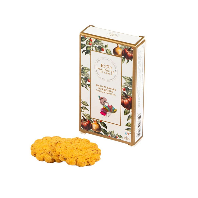 Biscuits Sablés Salés 20g - CEBOLLA Y PAPRIKA