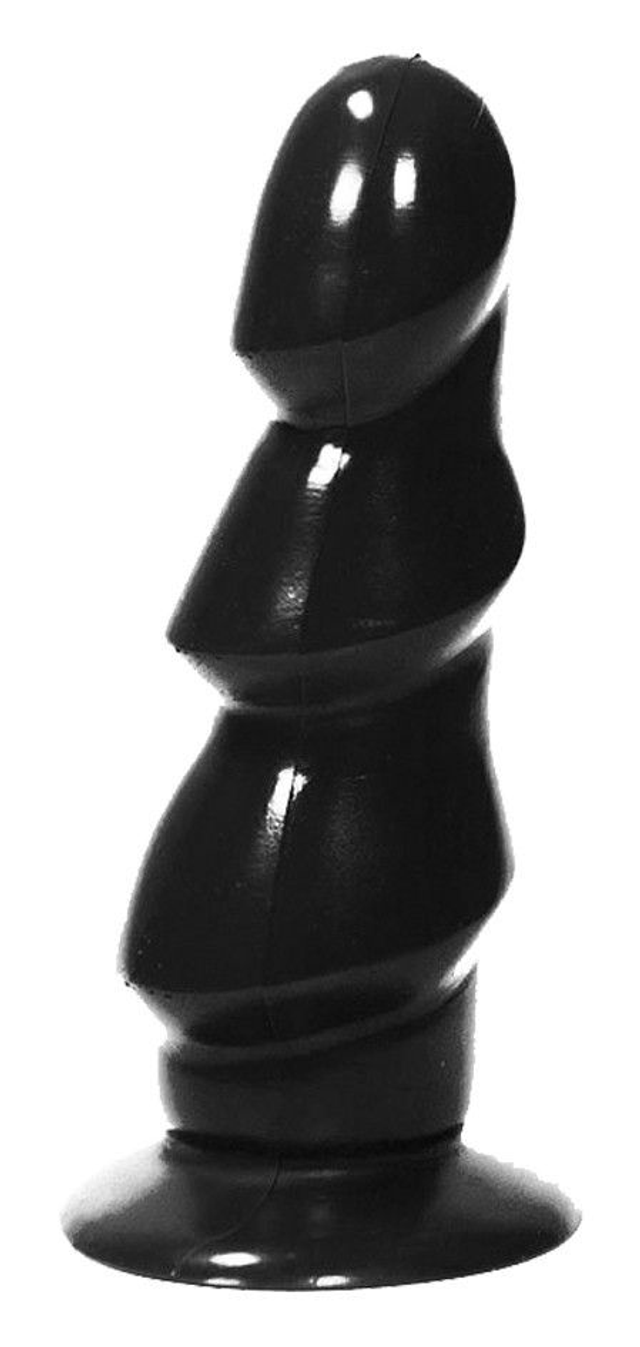 ALL BLACK 3-Waves-Dildo 17cm lang
