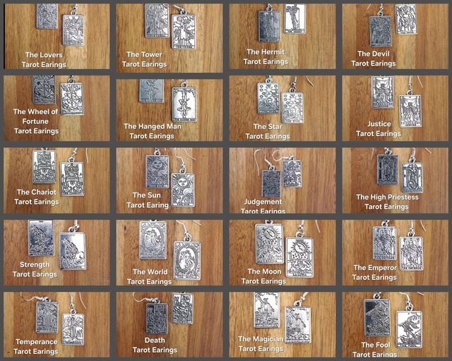 TAROT CARD EARINGS
