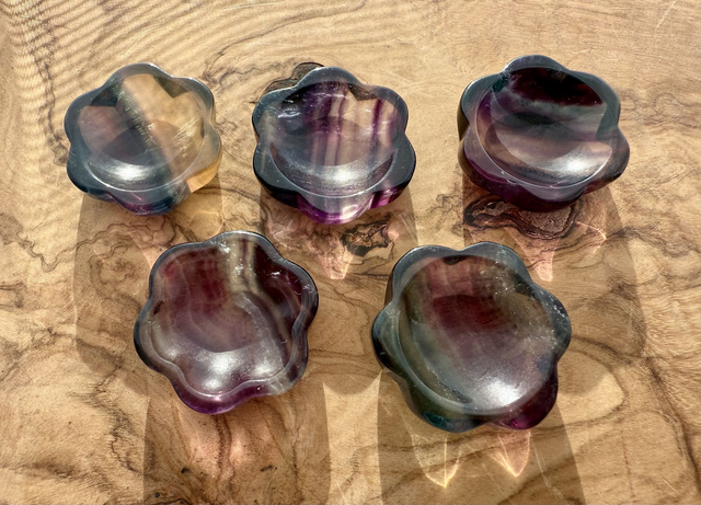 Fluorite (Rainbow) Crystal Mini Bowl