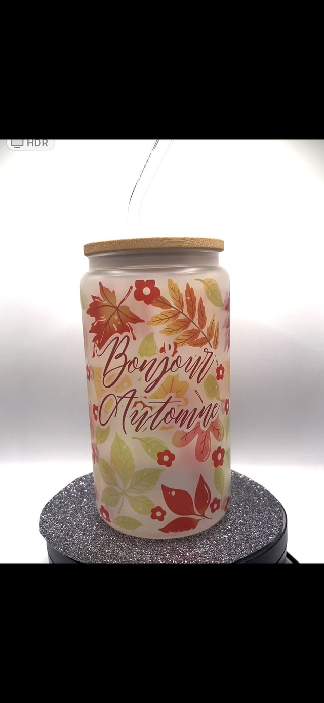 VERRE CANETTE AUTOMNE 