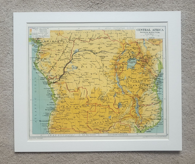 Central Africa - Physical &amp; Political