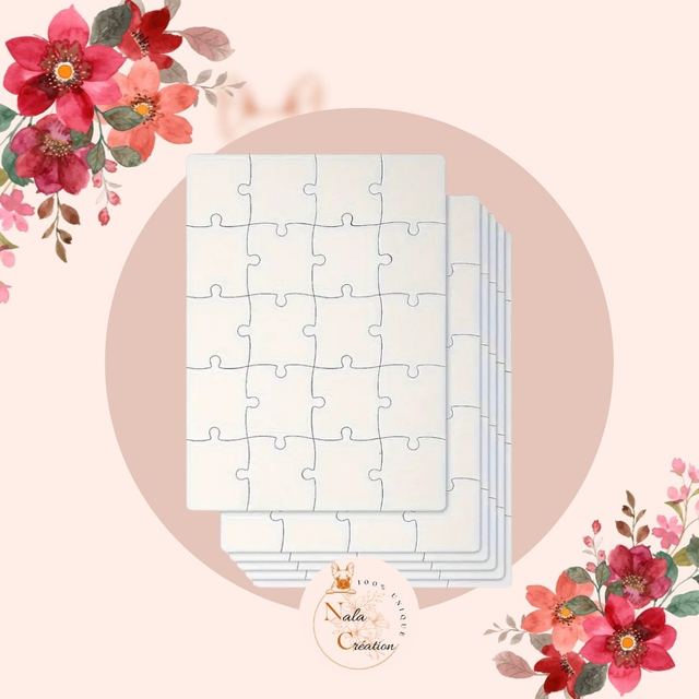 Puzzle - Taille A5 - 20 pièces en sublimation