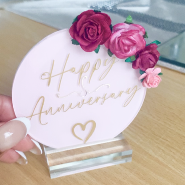Anniversary Acrylic Gift Keepsake