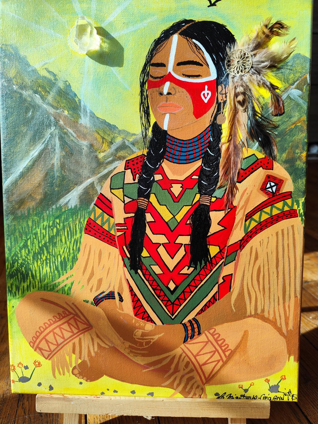 Kalys dans sa méditation