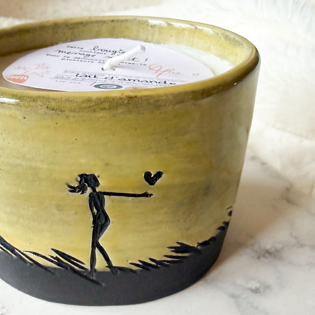 Bougie à message secret « merci pour ton aide précieuse ♡ »