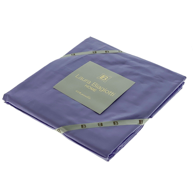 Lenzuola Matrimoniali "Laura Biagiotti" Cotone Percalle VIOLA