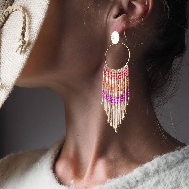 Les Maryses Fushia orangées