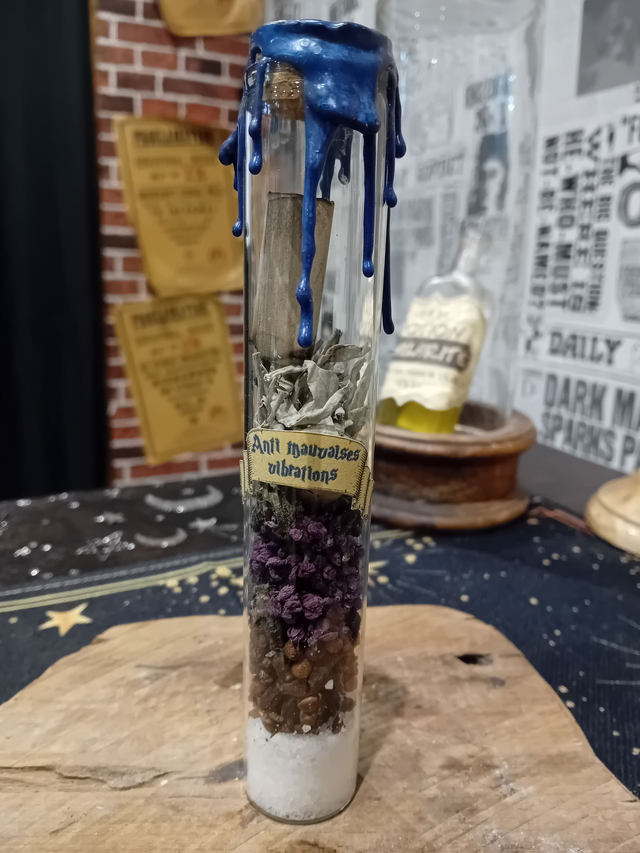 Fiole Charme Anti mauvaises vibrations - Par le Chaudron Magique