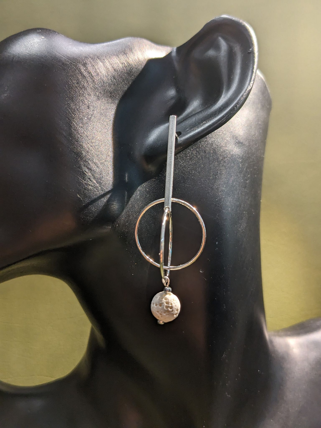 "Taffoni" - Pendants, Lave Blanche et Argent