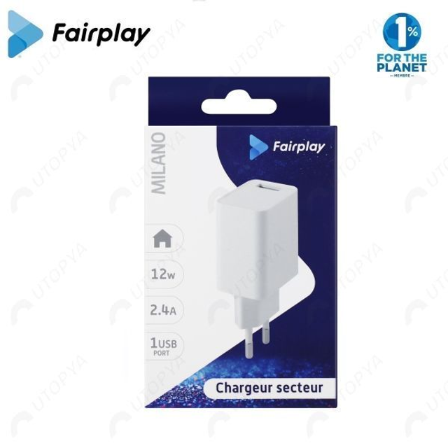 FAIRPLAY MILANO Chargeur USB-A 12W