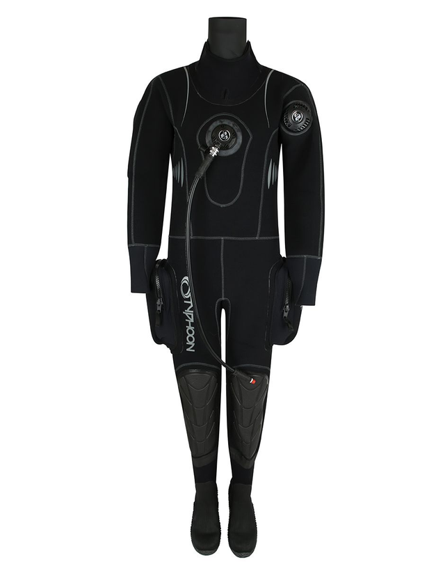 Typhoon Ladies Quantum Air I &amp; DV (inc Hood) Booted Dry Suit 