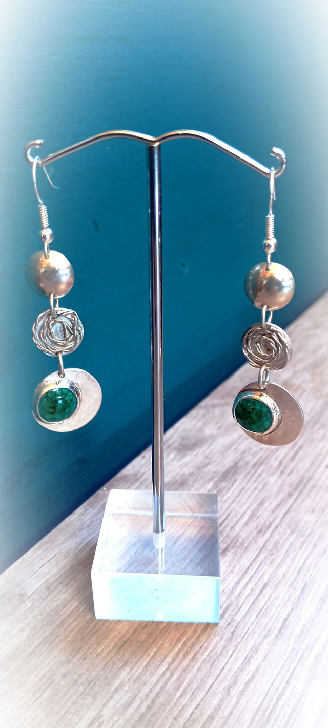 Boucle d'oreille green