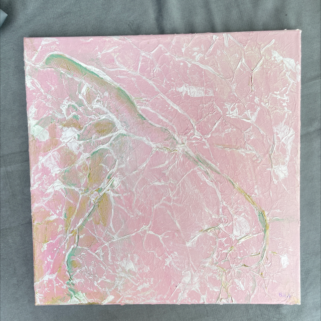 Rosé fight Acryl auf Leinwand 