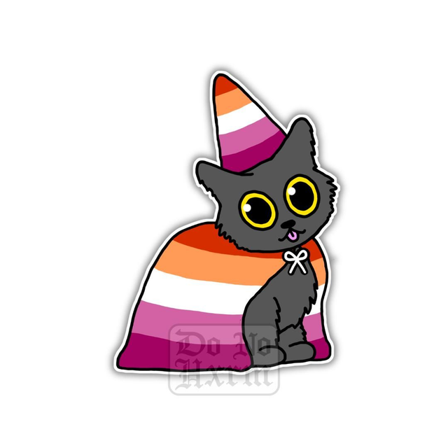 Lesbian Pride Cat Sticker