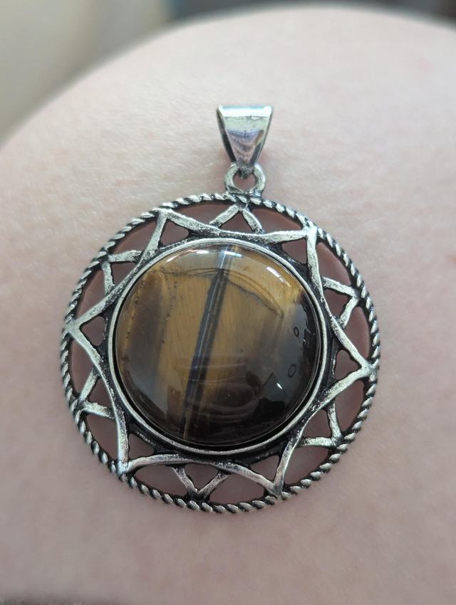 Pendentif Oeil de Tigre