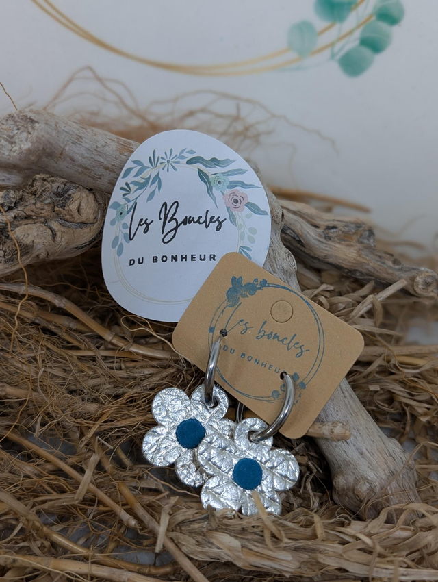 Créoles Marguerite argenté 