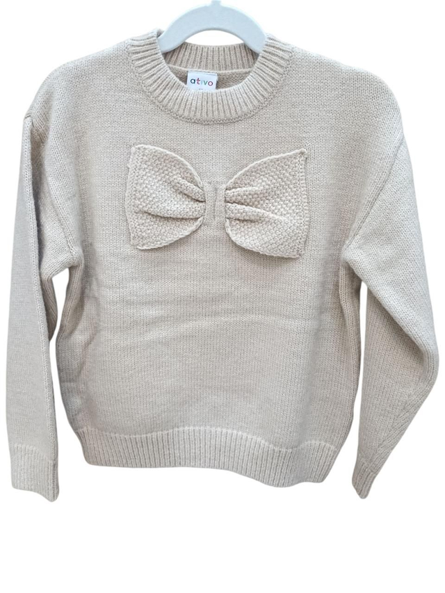 Pull maille beige