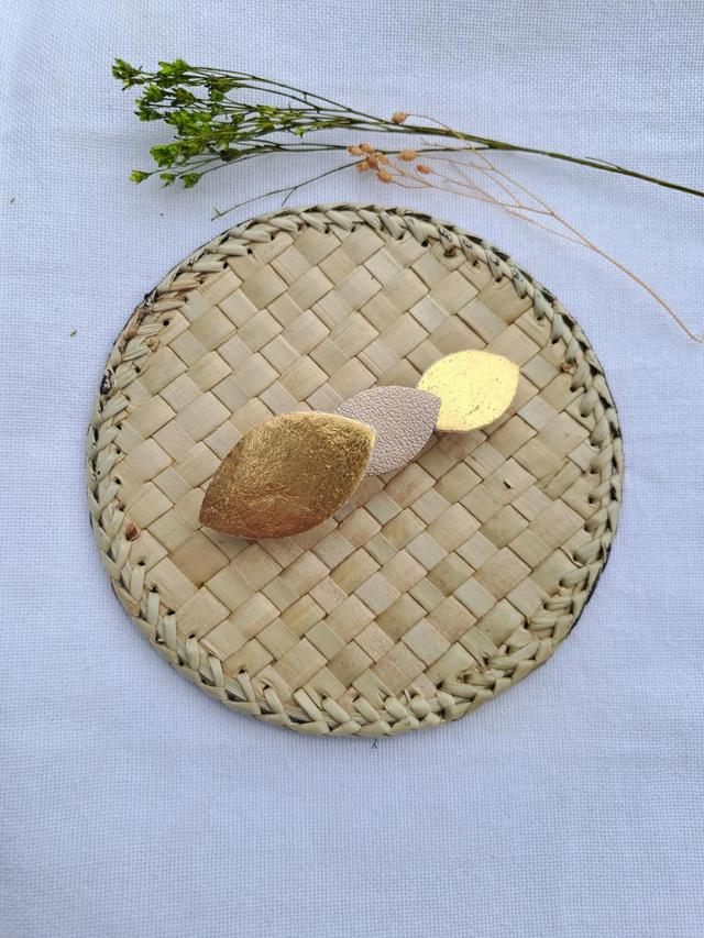 Barrette en matières végétales d'ananas et de céréales 