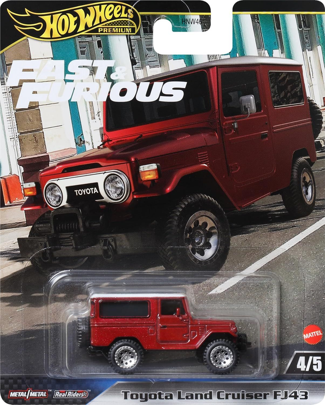 Hot Wheels Premium Fast &amp; Furious - Toyota Land Cruiser FJ43 in Rotmetallic