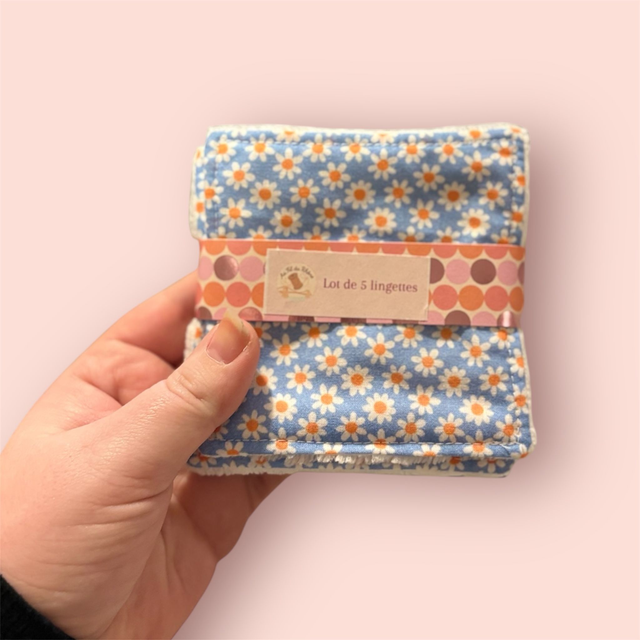 Lingettes Marguerite - lot de 5