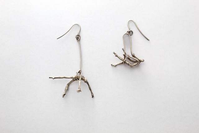 Entrapped earrings