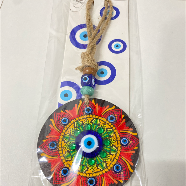 Ojo turco con mandala colgante 