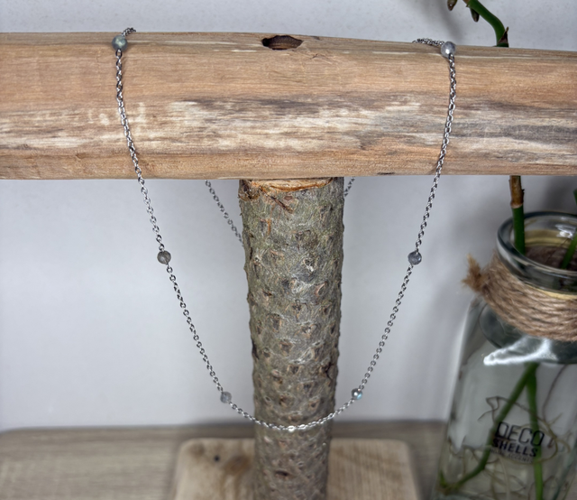 Collier en labradorite 