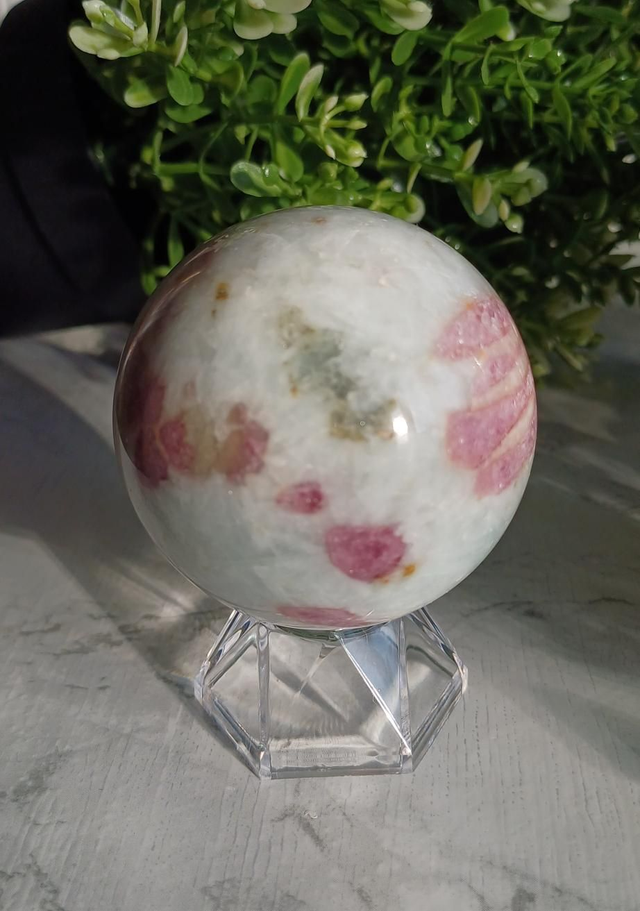 Pink Tourmaline Sphere
