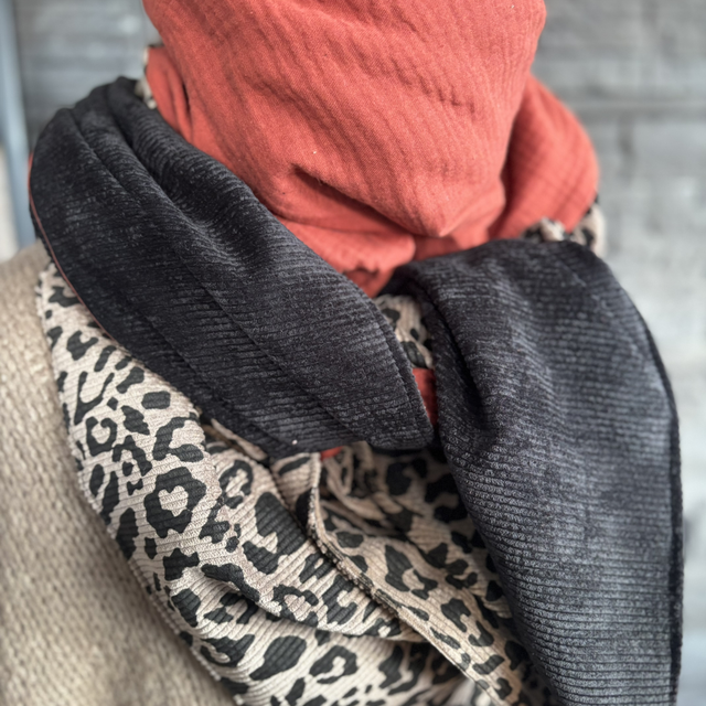 Écharpe Fauve Brique 