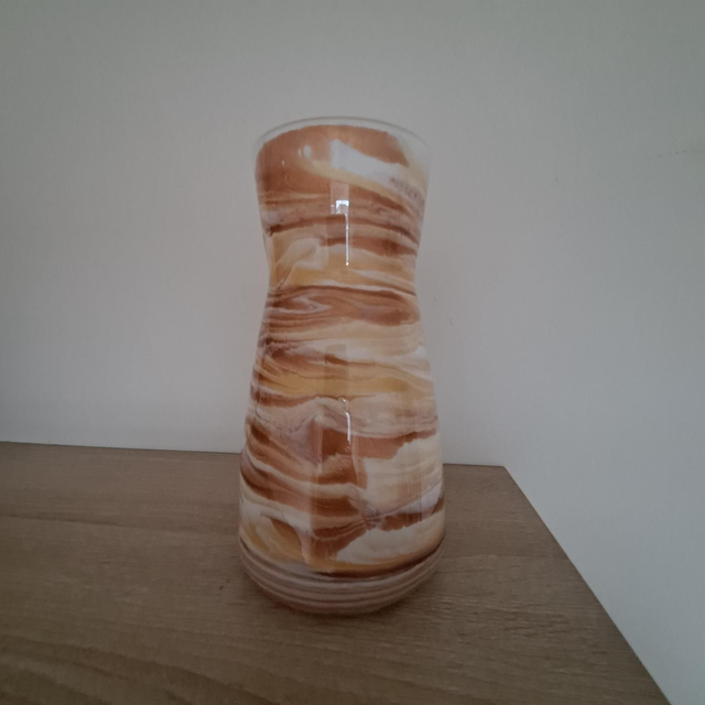 Coffee swirl vase
