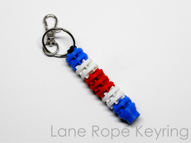 Swimming Lane Rope Keyring