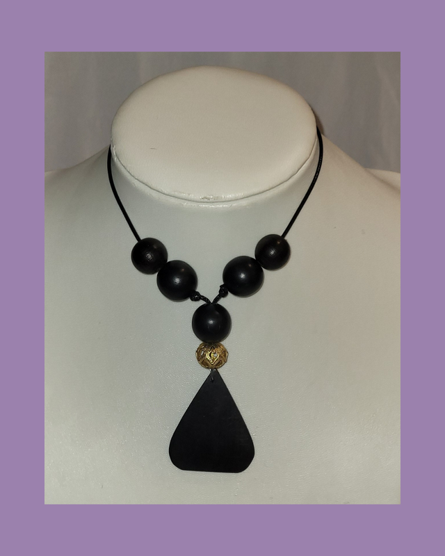 Wooden Beaded Chunky Necklace