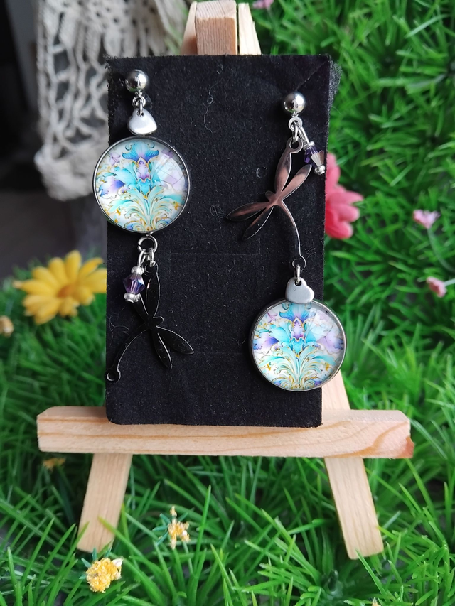 boucles d'oreilles libellules 