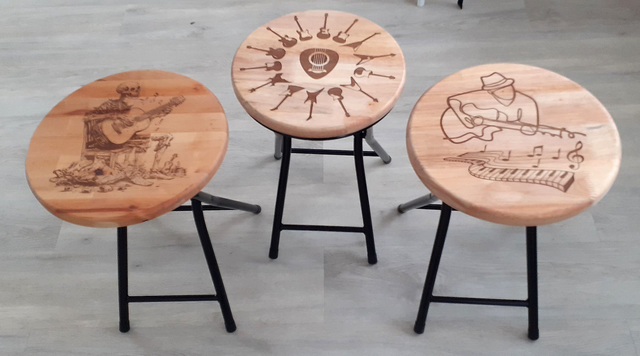 Guitar Themed Stools
