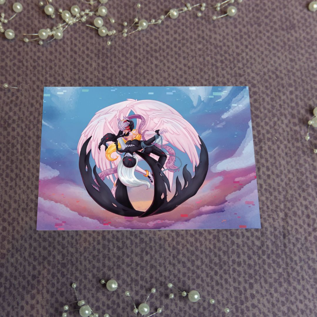 Print Angewomon x Ladydevimon (Postcard, A5, A4)