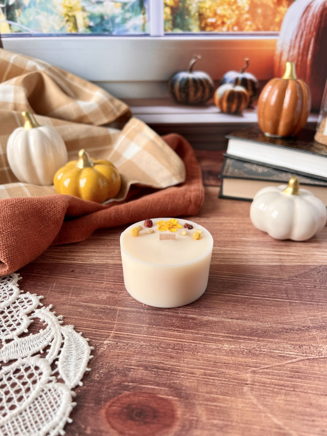 🍁 Maxi bougie fleurie - parfum Café