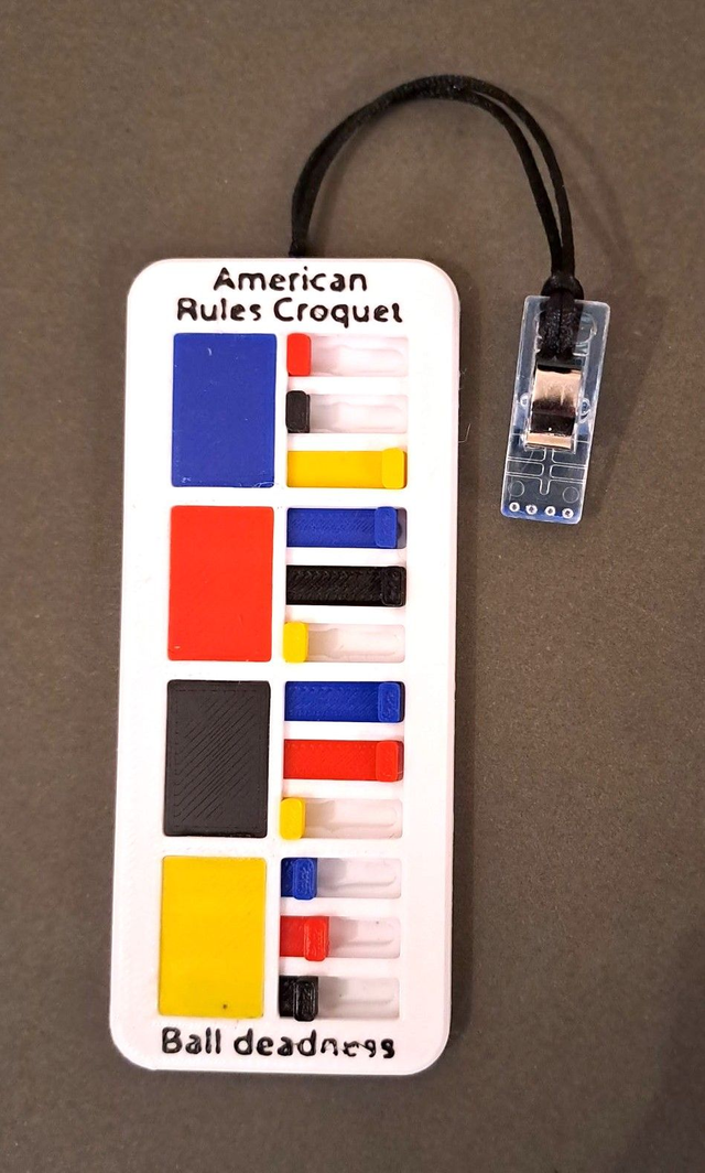 American Rules Croquet Pocket Deadness Board