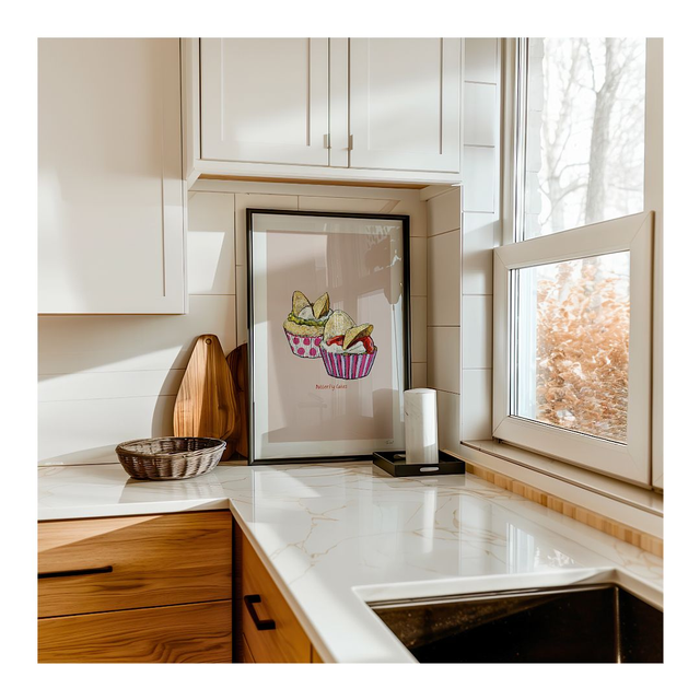 &#039;Butterfly Cakes&#039; art print